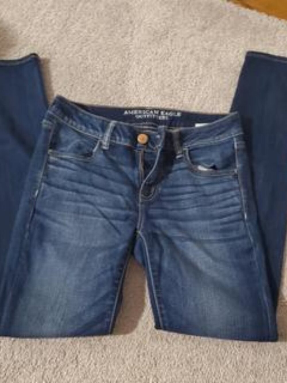 American Eagle Skinny Jeans Dark Wash Stretch Denim Size